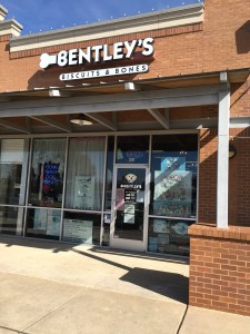 An outside view of Bentley's Biscuits & Bones, which opened its doors on Aug. 7, 2010.