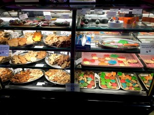 An assortment of cookies and cakes can be picked up at Bentley's Biscuits & Bones at any time during the store's hours. All are made fresh in the store's bakery each day.